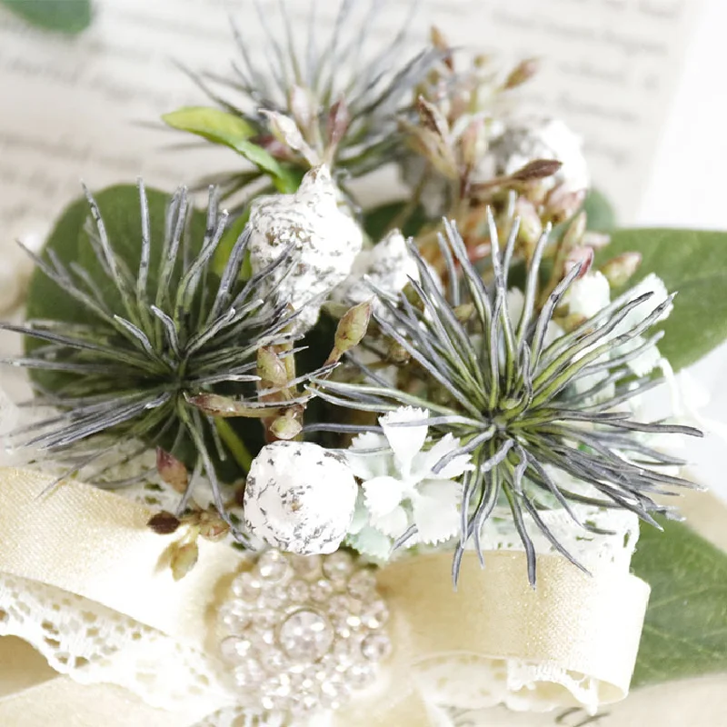 Boutonniere And Wrist Corsag Business Celebration Breastflower Wedding Supplies Studio Imitation Dried Flower Berry 295