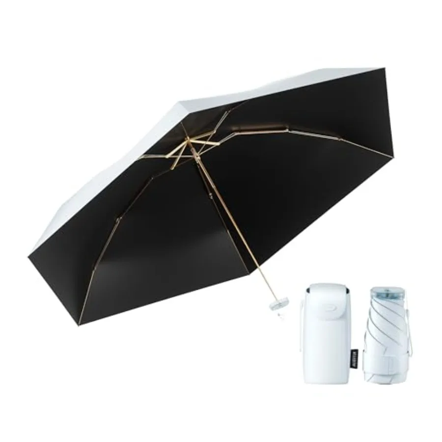 

Compact Mini Umbrella for purse-Lightweight, Fold and UV Umbrella for Rain-Suitable for women, girls, kids