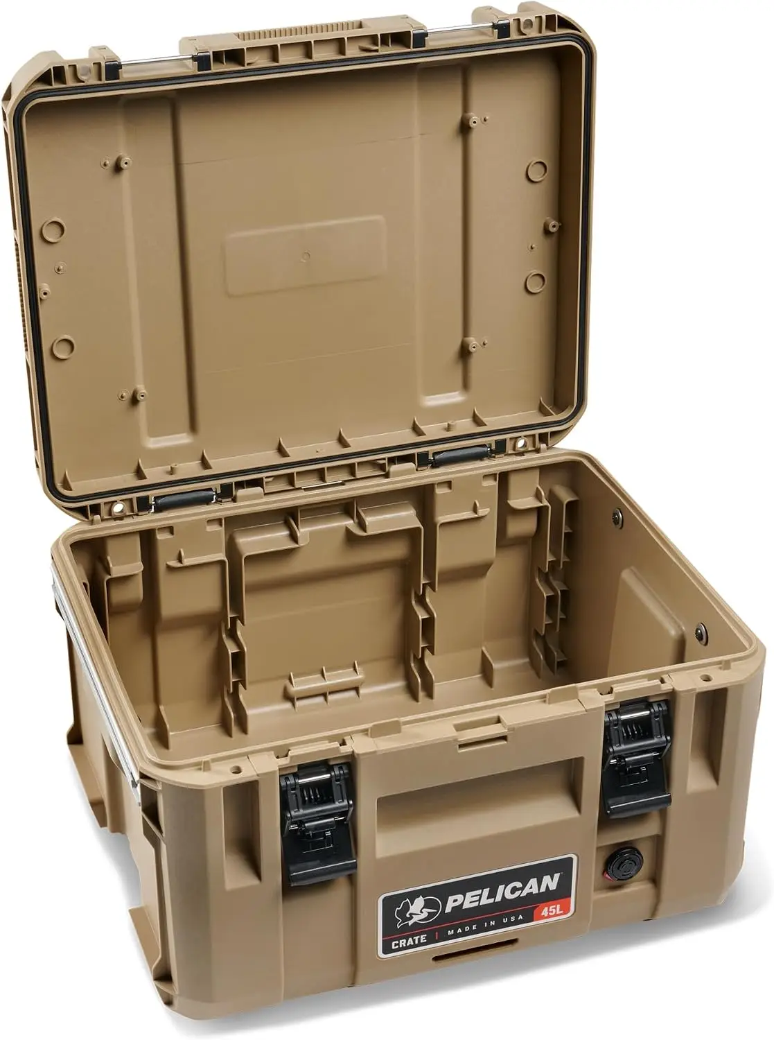 Crate - 45 Liter Storage Case - Cargo Box, Transport Case, Overland Case (Desert Tan)