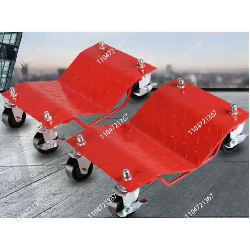 Suitable for  Car Tire Wheel Trolley Dollies 2PCS 1500lb Each Weight Capacity Vehicle Skate Moving Tire with 4 Casters Auto Re