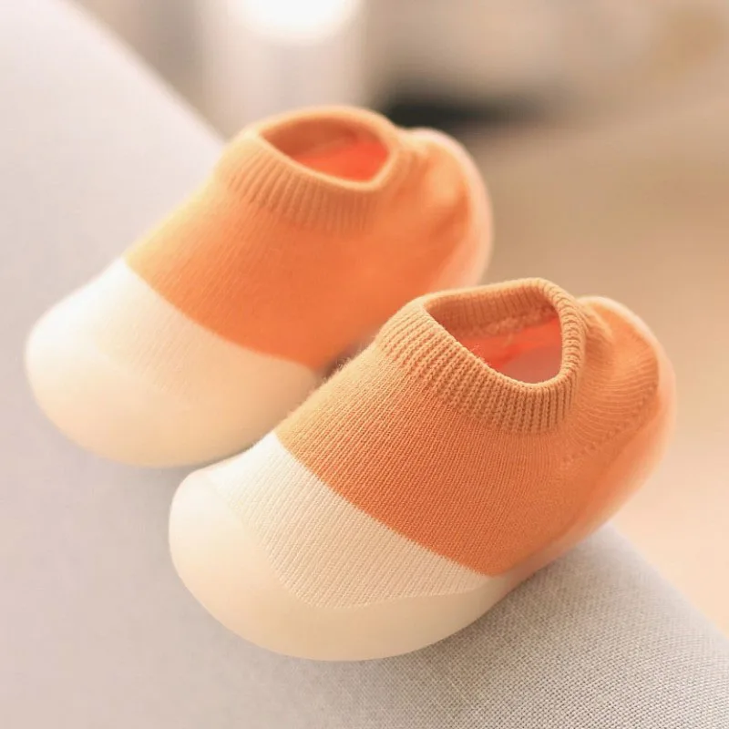 Babyschuhe, Lauflernschuhe, bequem, für Jungen und Mädchen, Kinder, Gummi, weiche, rutschfeste Sohle, Bodenschuhe, Strickstiefeletten – Detail 8