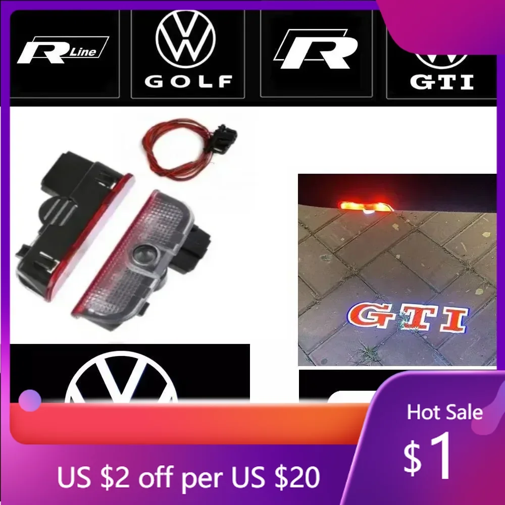 

Горячая новинка 2026: Светодиодная проекция логотипа на дверь для автомобилей Volkswagen (2/4 двери) – подсветка для VW R, Passat B6, B7, B8, B9, C6, C7, C8, Tiguan, Golf 5, 6