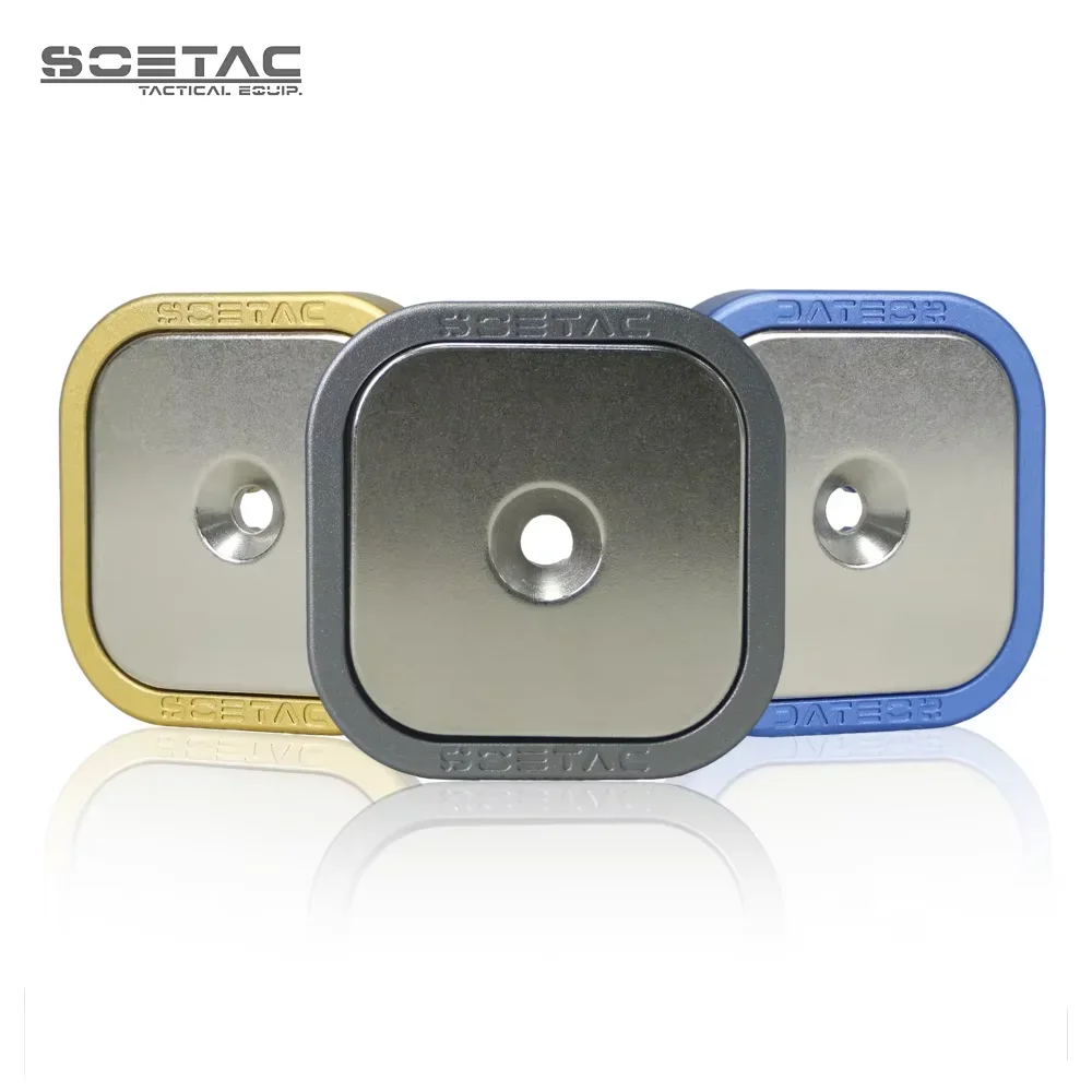 SOETAC IPSC Quick Shooting Magnetic Magazine Pouch Magnetic Clip (New Square Design) for IDPA Competition Gear Shooting Holster