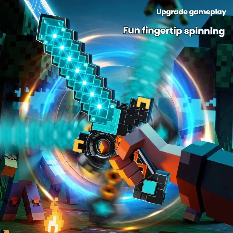 

Растягивающийся светящийся LED-меч для детей, 6 изменяемых цветов, с музыкой, двойной лазерный меч, идеальный подарок для мальчиков и детей