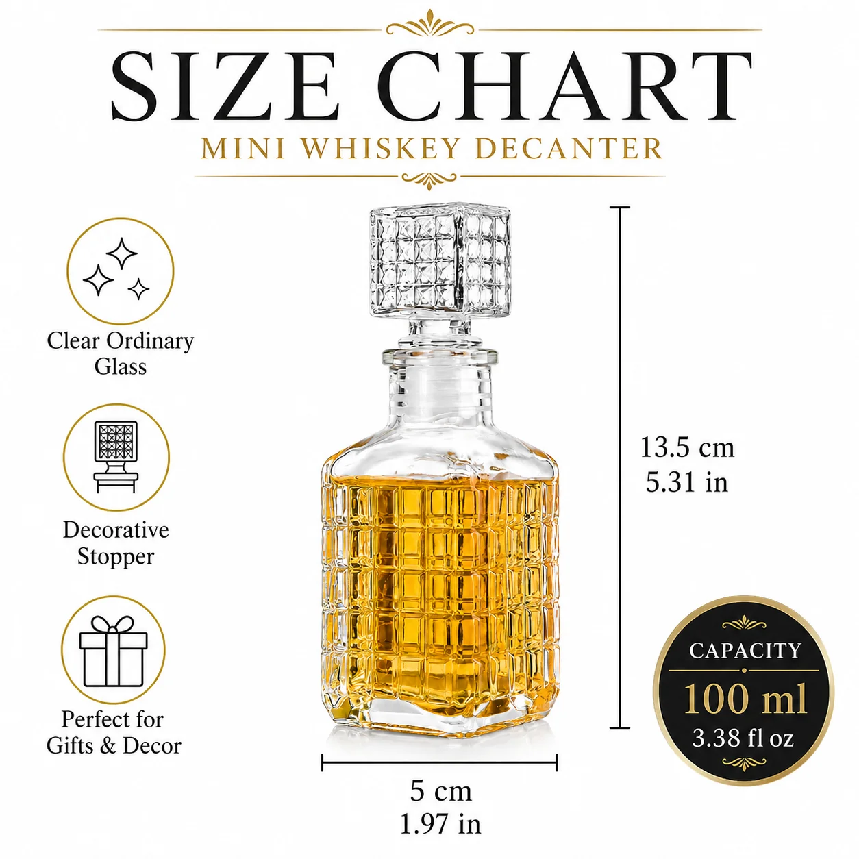 10-pack mini whisky decanters, - Bottle Stopper Set recensie en prijs