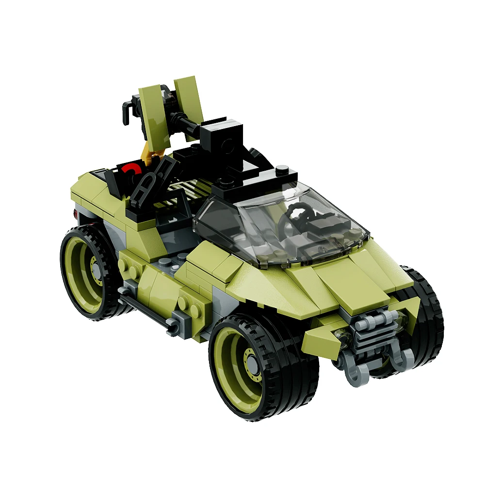 MOC Military Halos Warthdoged M12 Force Application veicolo Building Blocks veicolo da ricognizione veicolo blindato mattoni giocattolo