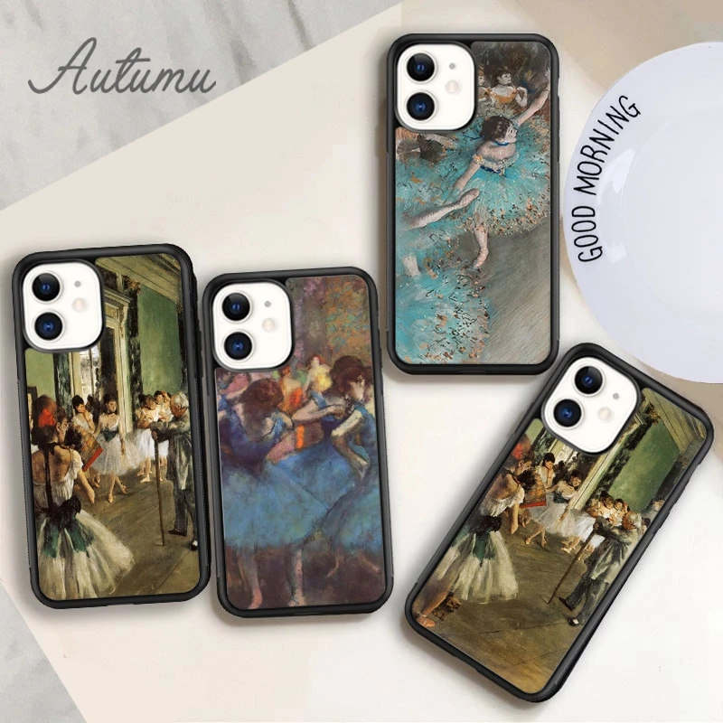 Edgar Degas Ballerinas Ballet Phone Case for iPhone 15 16 SE2020 11 12 13 14 Pro Max mini 7 8 Plus Cover coque Fundas Shell