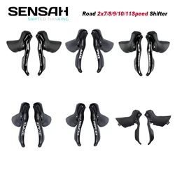 SENSAH R7 IGNITE 2X7 2X8 2X9 2X10 2X11 Speed Transmission Group Road Bike Shifters Front and Rear Derailleur Trigger Brake Lever