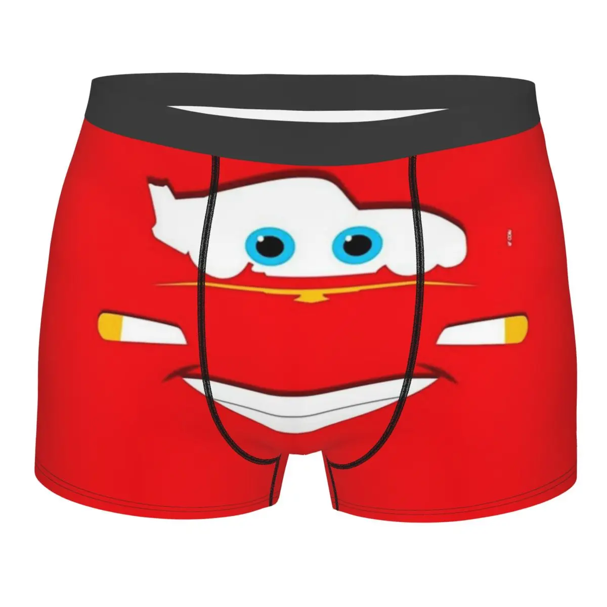 

Мужские эластичные трусы-боксеры с изображением мультяшных машинок Болида Лайтнинг Маккуин