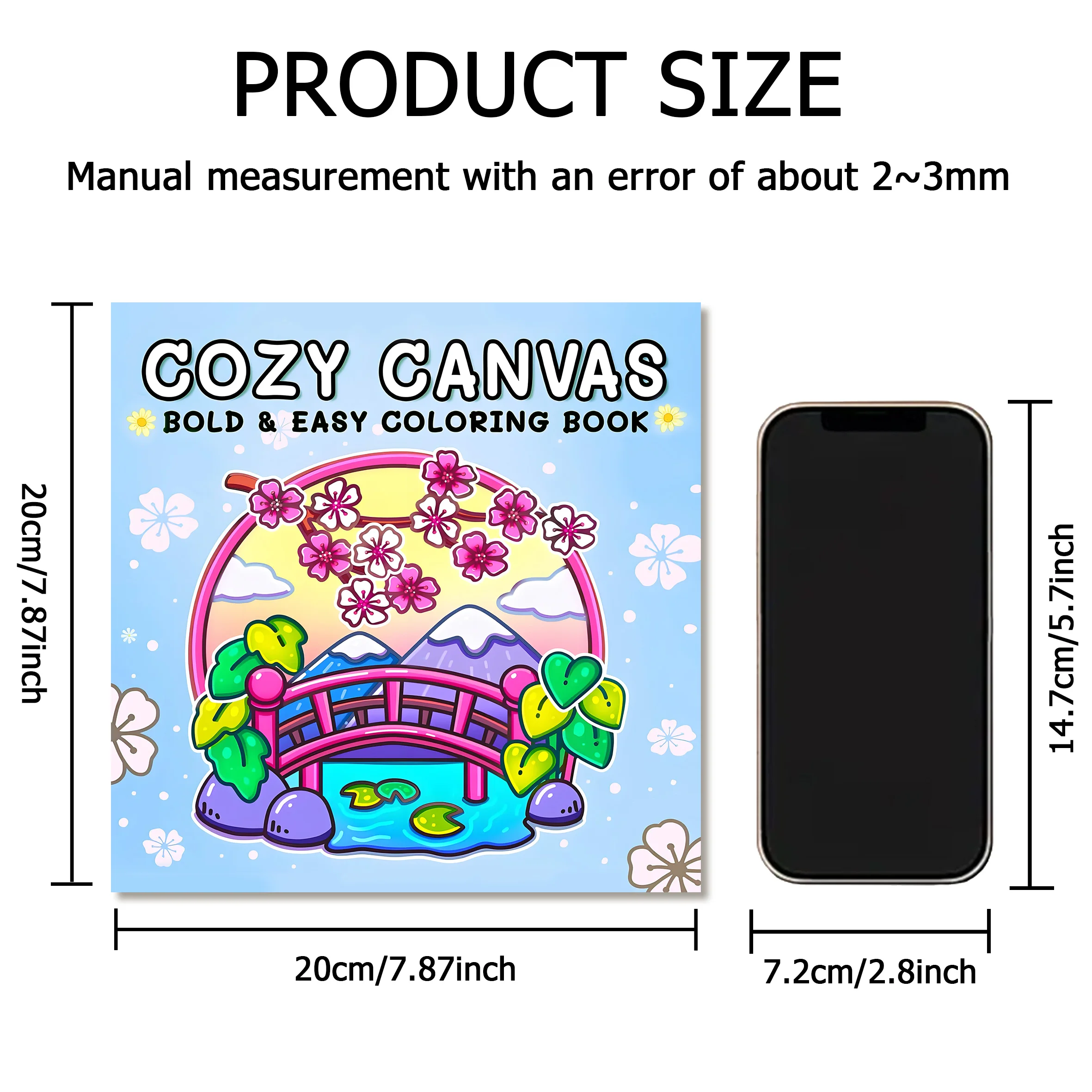 COZY CANVAS Bold-easy Patterns Coloring Book for Adults Cute Drawing Book Perfect Gift for Party and Birthday