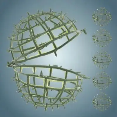 

6Pcs Faux Green Ball Frame Rack Beautiful Grass Ball Shape Creative Home Store Decoration Wooden Nursery Decor