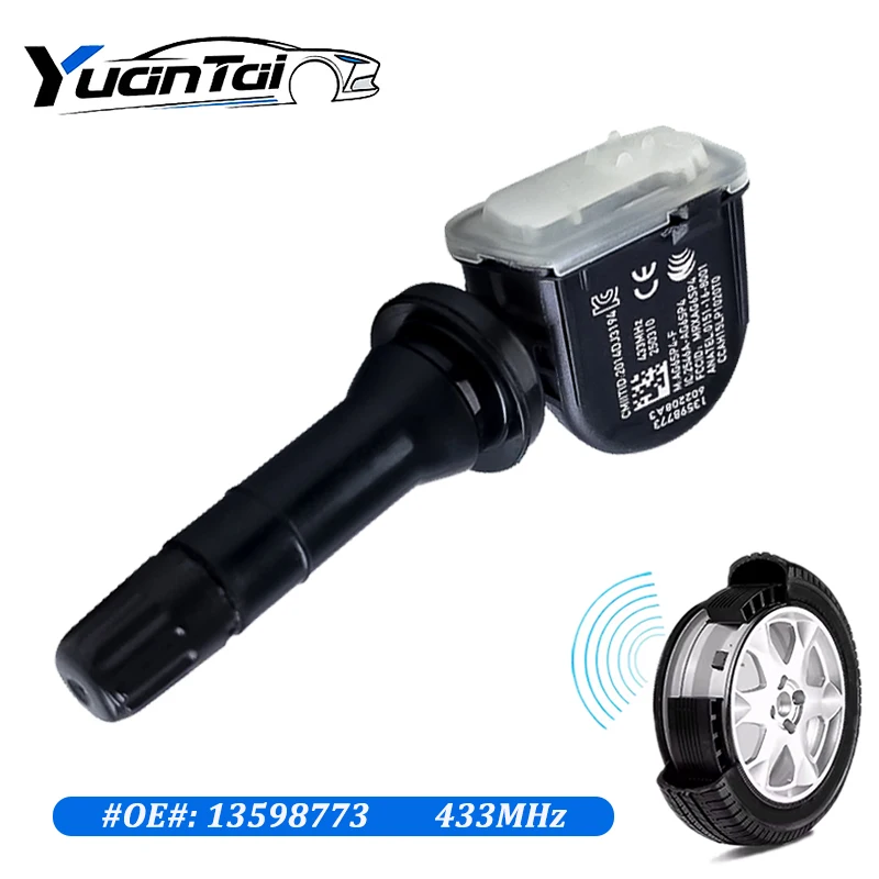 

New Tire Pressure Sensor 13598773 For 2015-2019 Chevrolet Cruze Malibu Equinox Impala Tahoe Bolt Volt Trailblazer 433MHz TPMS