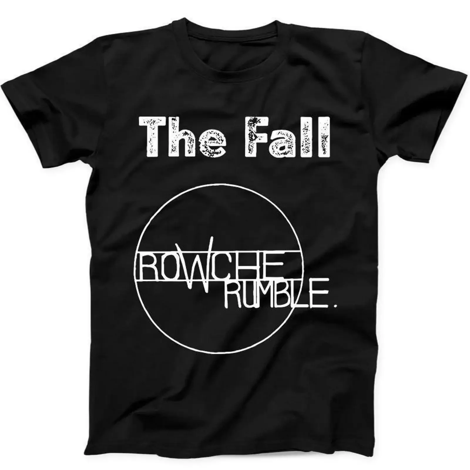 The Fall Rowche Rumble Punk Rock Retro Music Black T Shirt 93 vintage Washed Breathable Slightly Stylish Comfortable Versatile