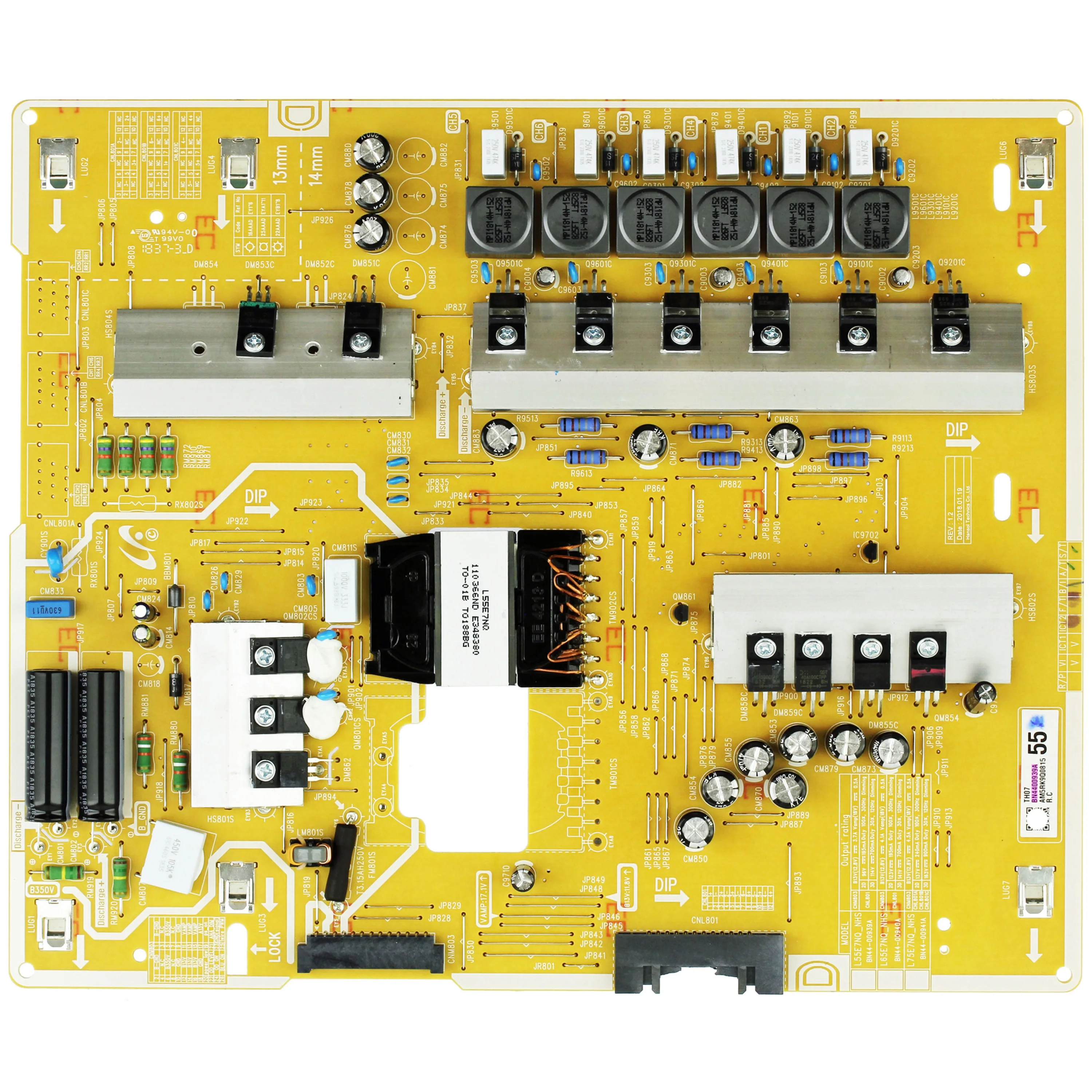 

Brand New Power Supply Board BN44-00939A L55E7NQ_NHS is for QN55Q75CNF QN55Q75FNF QN55Q7CNAF QN55Q7FNAF 55 Inch TV BN4400939A