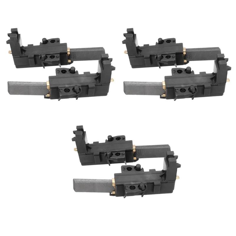 【PLAISIR】6Pcs Washing Machine Motor Carbon Brush For Whirlpool Hoover Candy Ceset