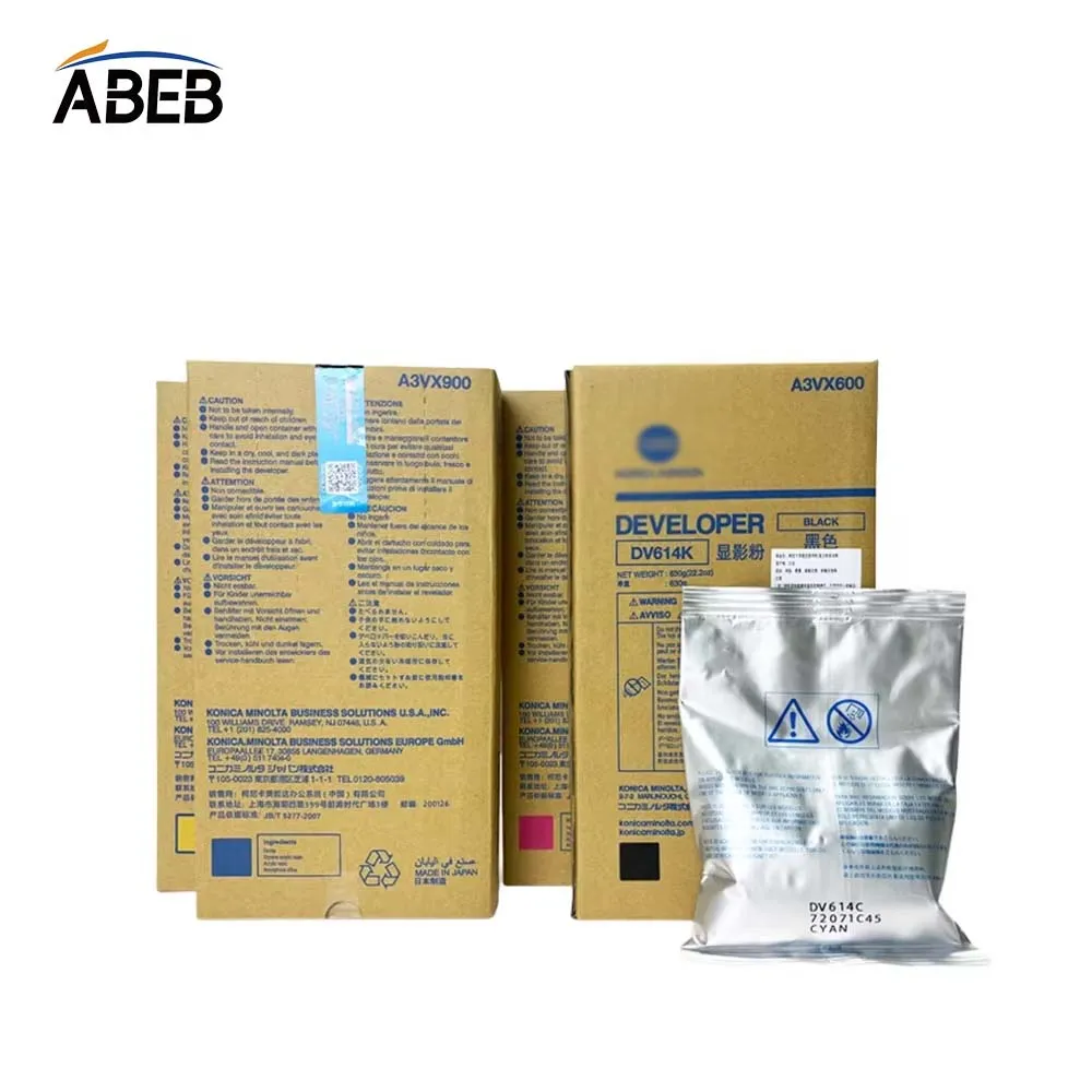 630g 100% Origal DV614 Developer Powder For Konica Minolta Bizhub C1060 C1060L C1070 C1070L C2060 C2070 C3070 C3070L C4065 C4070