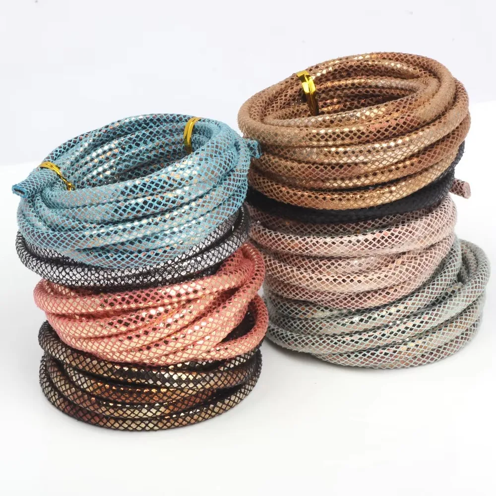 

6mm 1M/Lot Half Round PU Leather Cord Rope For Handmade String DIY Necklace Bracelet Craft Jewelry Making Accessories Supplies
