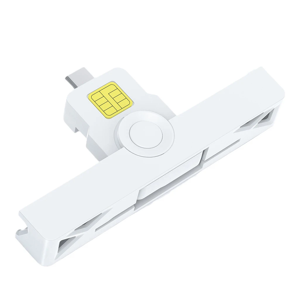 ATM 카드 비자 리더 휴대용 스마트 카드 리더 USB2.0 타입-C 디지털 인증서 보안용 USB 카드 리더