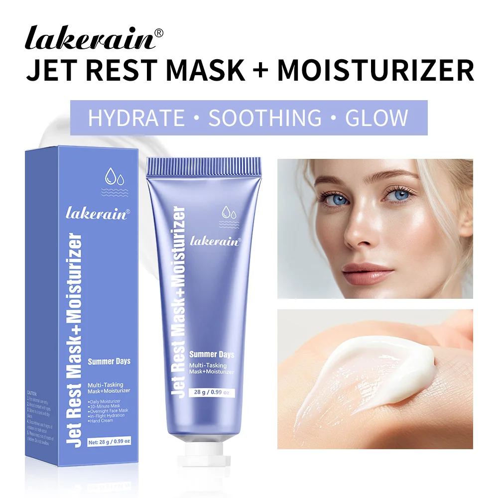 Multi Effect Facial Mask & Moisturizing Cream Hyaluronic Acid Deep Hydration Soothing Repairing Skin Even Skin Tone Moisturizer