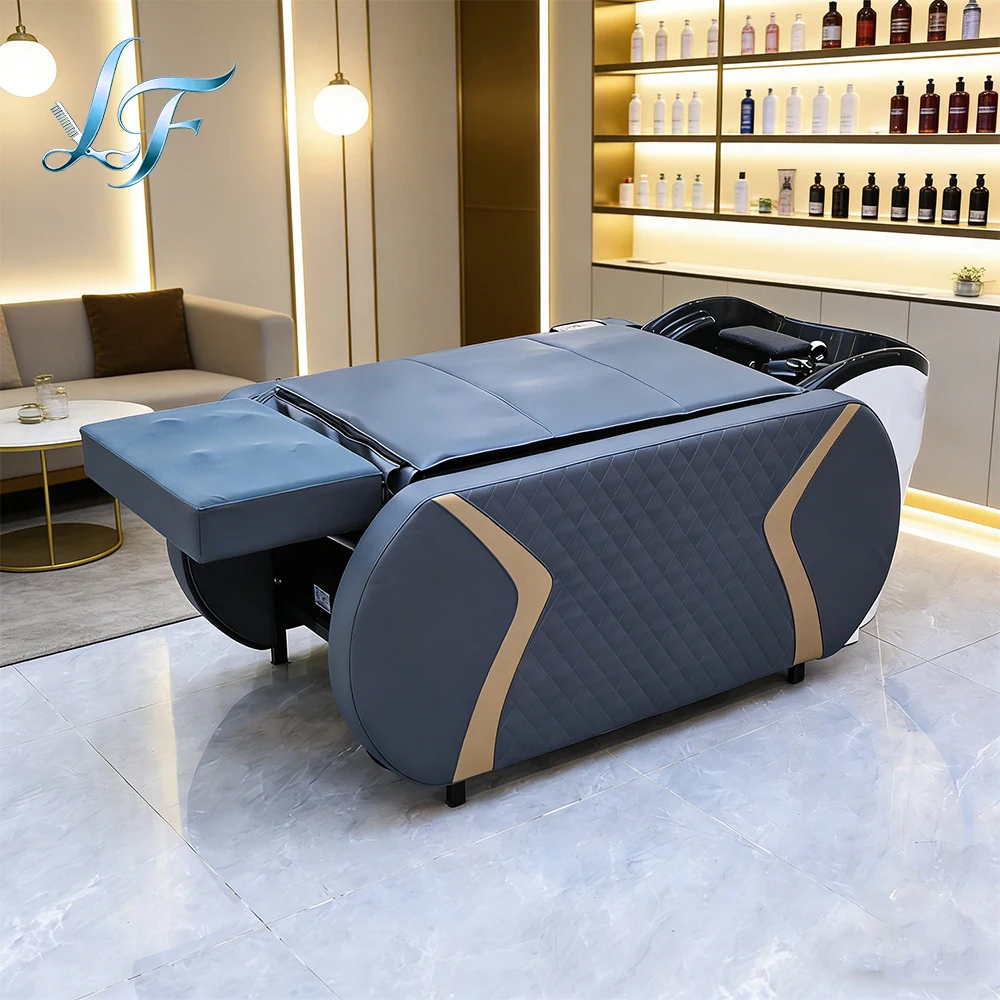 Luxury Electric Hydraulic Hair Wash Shampoo Bed Multifunctional Reclining Care Bed For Professional Beauty Salon Use