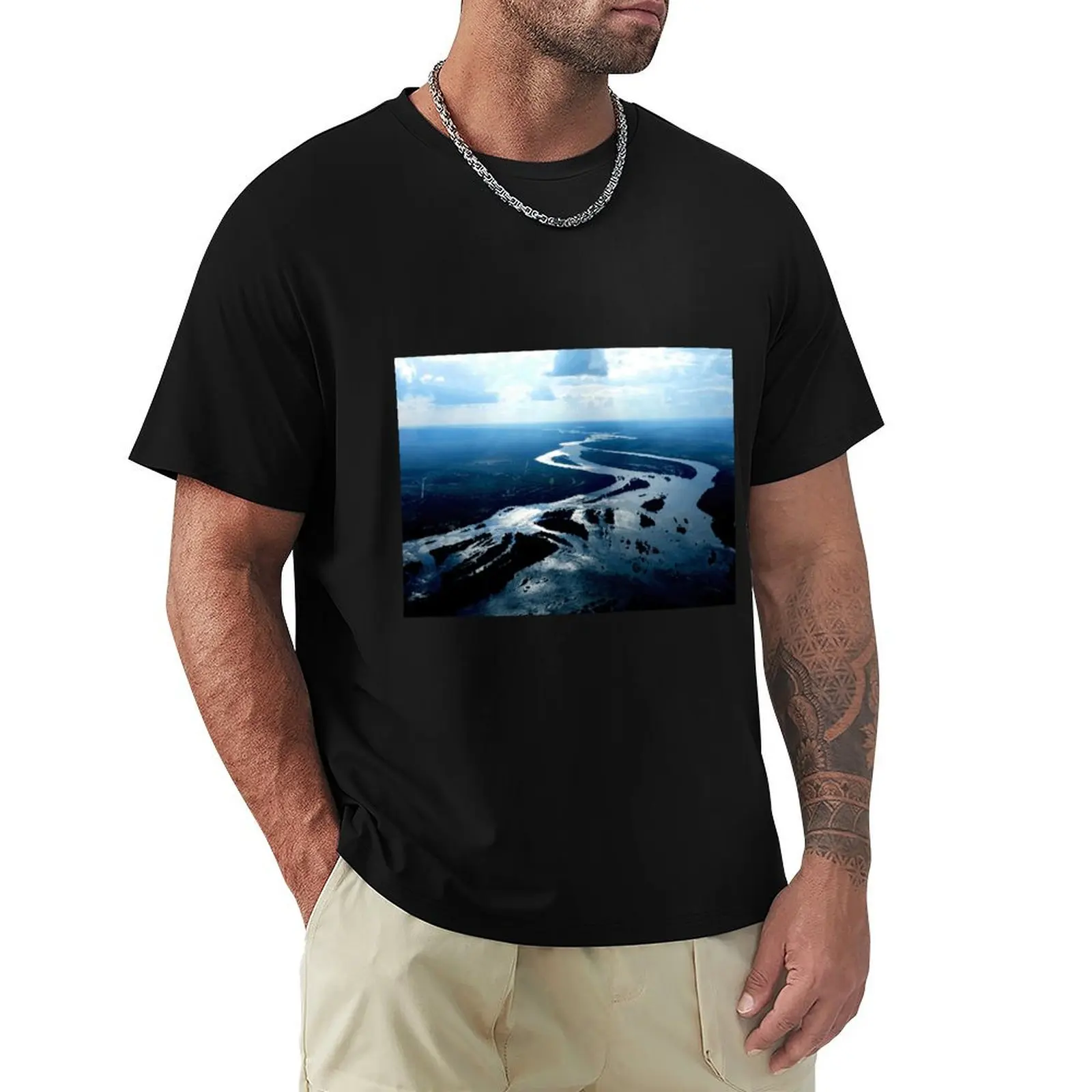 

River T-Shirt Plus Size Short Sleeve T-Shirt