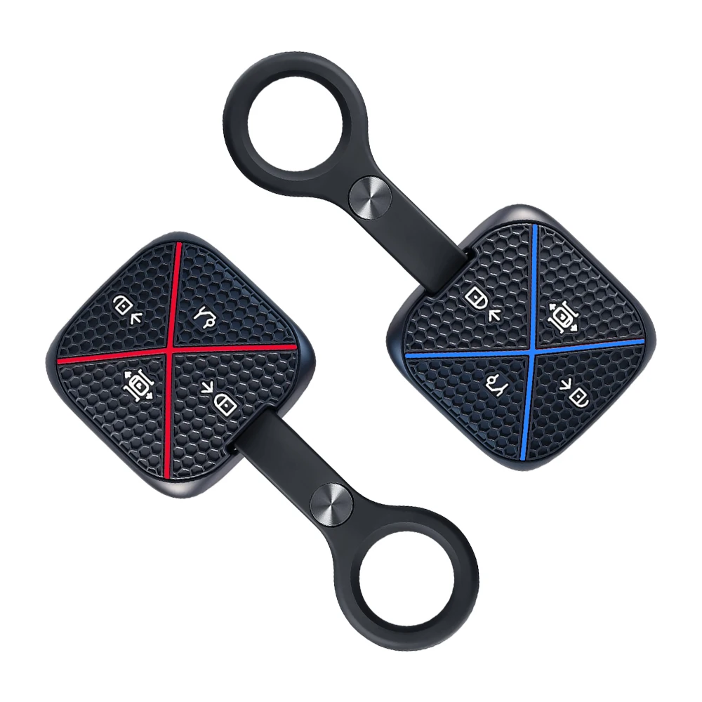 Silicone Car Remote Key Cover for Extremely Krypton 001 007 009 ZEEKR X NFC Truck Key Keychain Accessories