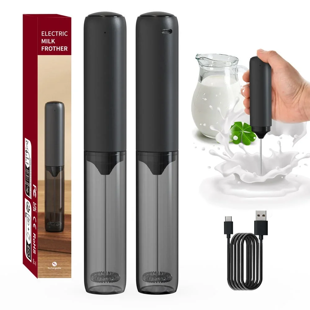 Smart Pro elektrischer Milchaufschäumer, USB-C, wiederaufladbarer Kaffee-Schneebesen mit Silent Tech, automatischer Cappuccino-Latte-Maker für Heimbaristen