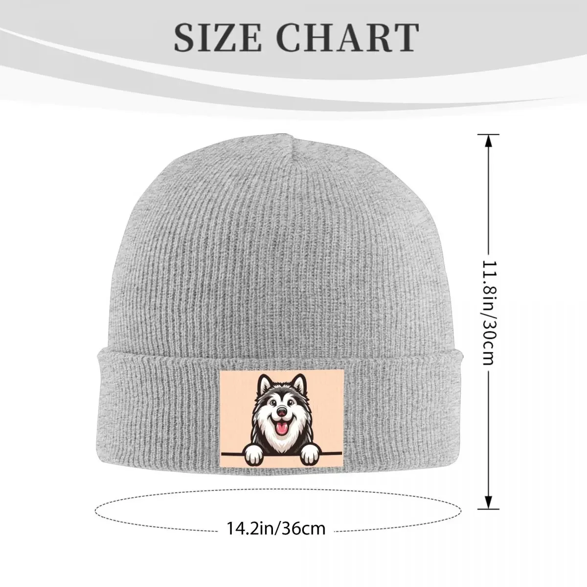 New Siberian Husky Alaskan Dog Warm Knitted Cap Winter Knit Bonnet Hat Skullies Beanies Hip Hop Caps for Unisex