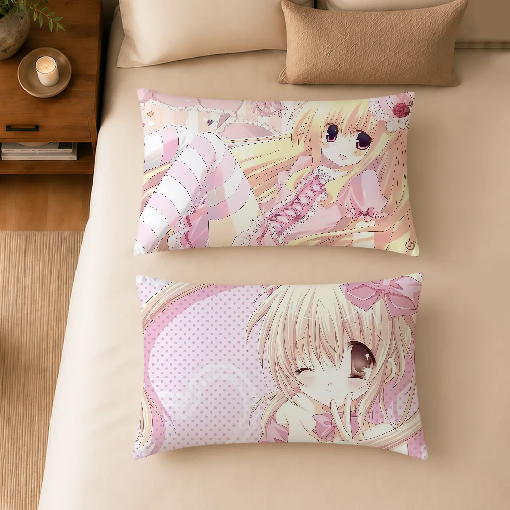 Cutecore Anime Girl Moe Y2k Art Cushion Cover Soft Rectangle Pillowcover Home Sofa Living Room Decor Dorm Hogar Pillowcase Gift