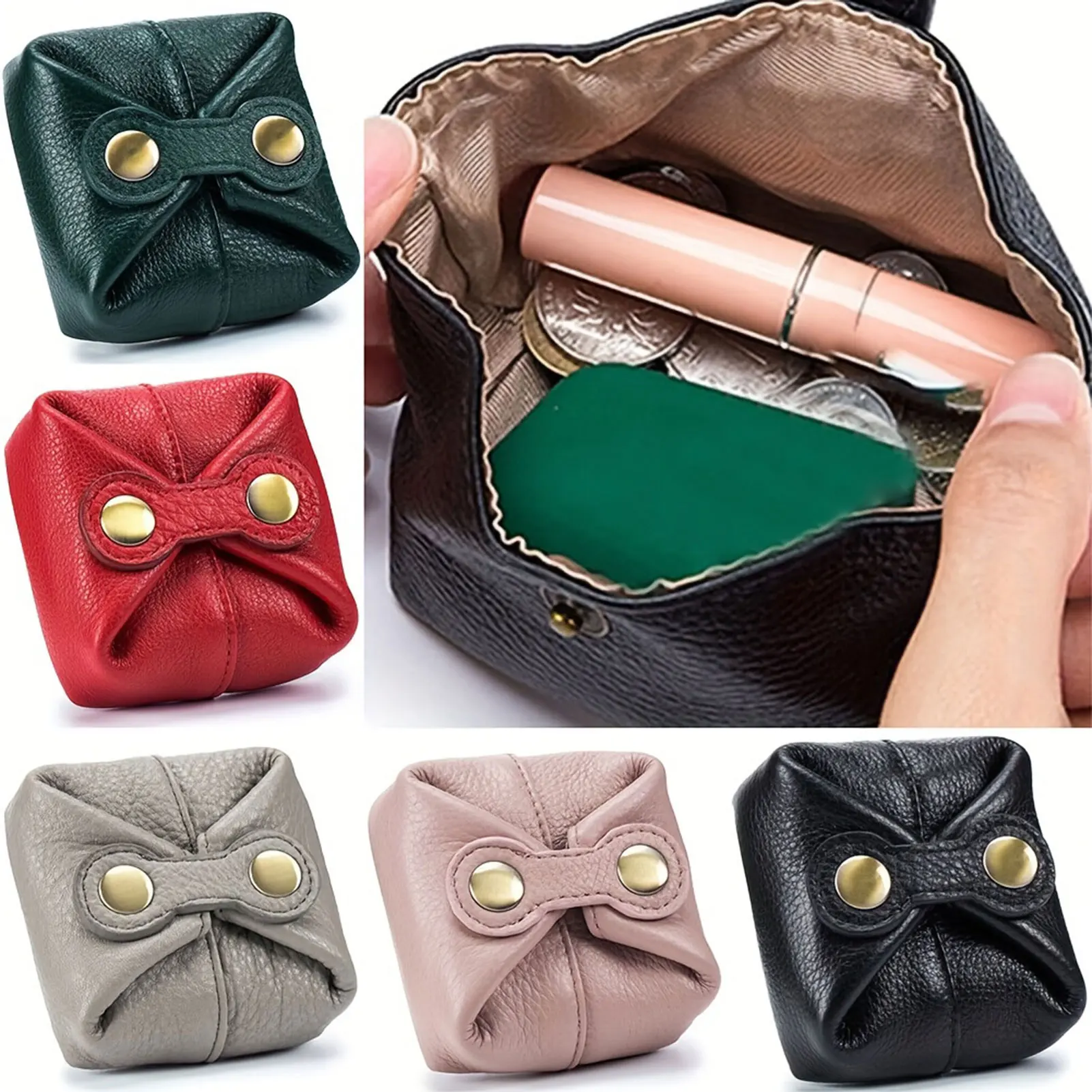 Coin Purse For Women Vintage Ladies Small Leather Coin Purse For Adults Teens