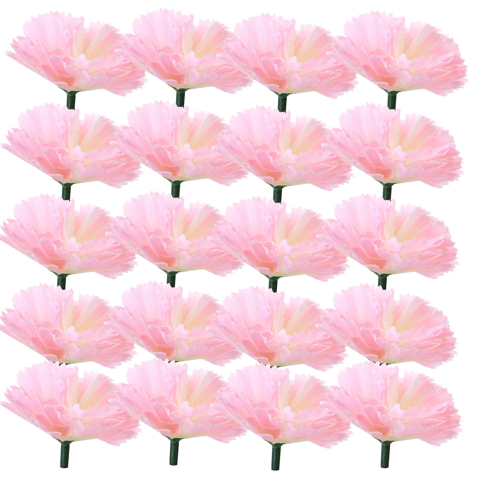 

20Pcs False Carnation Decor Exquisite Workmanship DIY Wedding Decoration Full Romantic Atmosphere Simulation Carnation