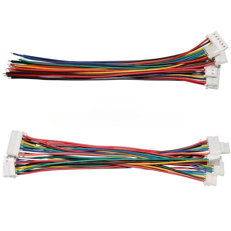 10 шт./лот 5264 расстояние клеммной линии 2,5 мм электронный провод 26awg соединительный провод с одной головкой 100/150/200/300 мм 2p 3p 4p 5p 6p