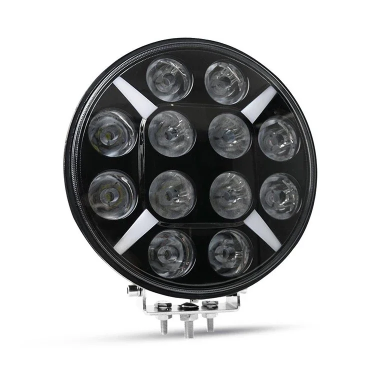 2025 New 9'' Inch 120W 14000LM Truck SUV 4X4 4WD Vehicles Offroad Spotlight White Yellow DRL LED Retrofit/Upgrade Driving Light