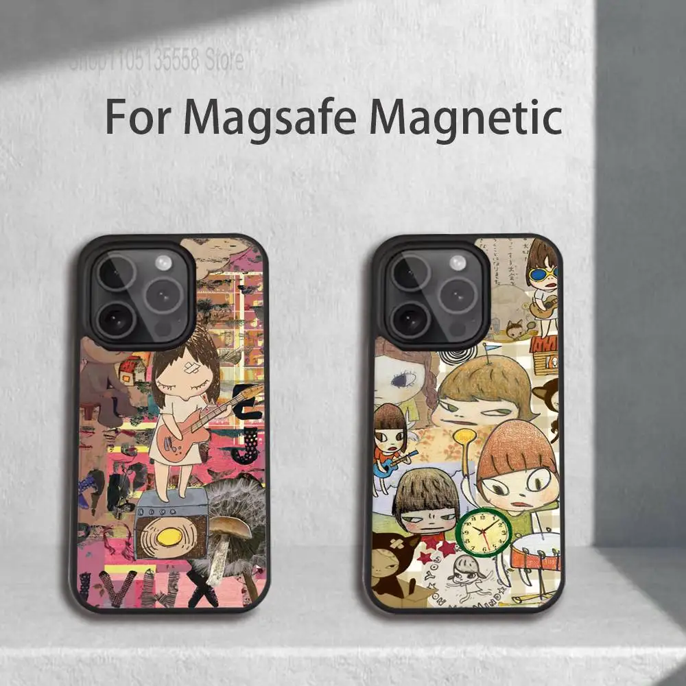 

Y-Yoshitomos Art N-Nara Phone Case For IPhone 17,16,15,Pro,Max,Air,14,Plus,13,12,11 Magesafe Wireless Charge Cover