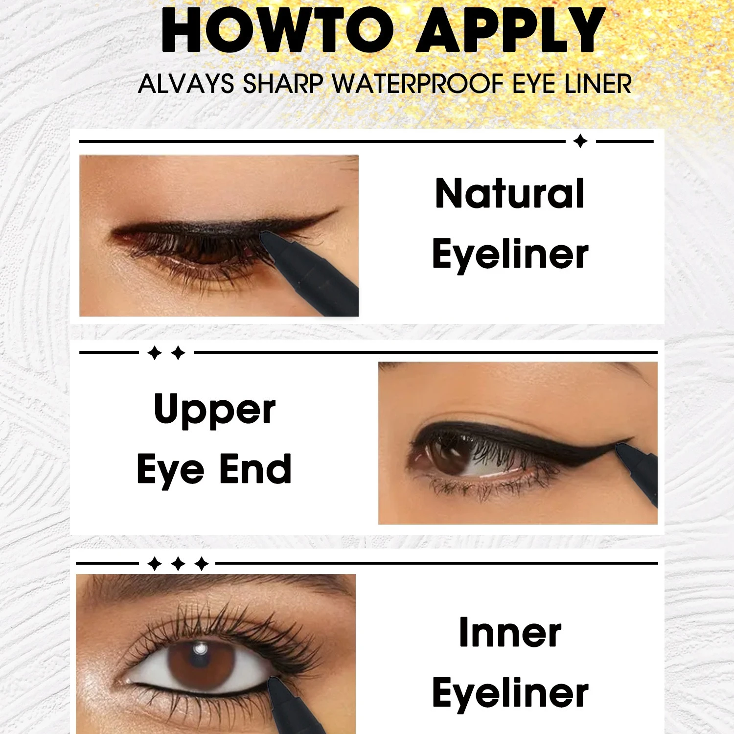 Crayon pour les yeux en Gel souple, Ultra lisse, 24 heures, couleurs vives, résistant aux taches, résistant au transfert pour les yeux à capuche, adapté aux débutants