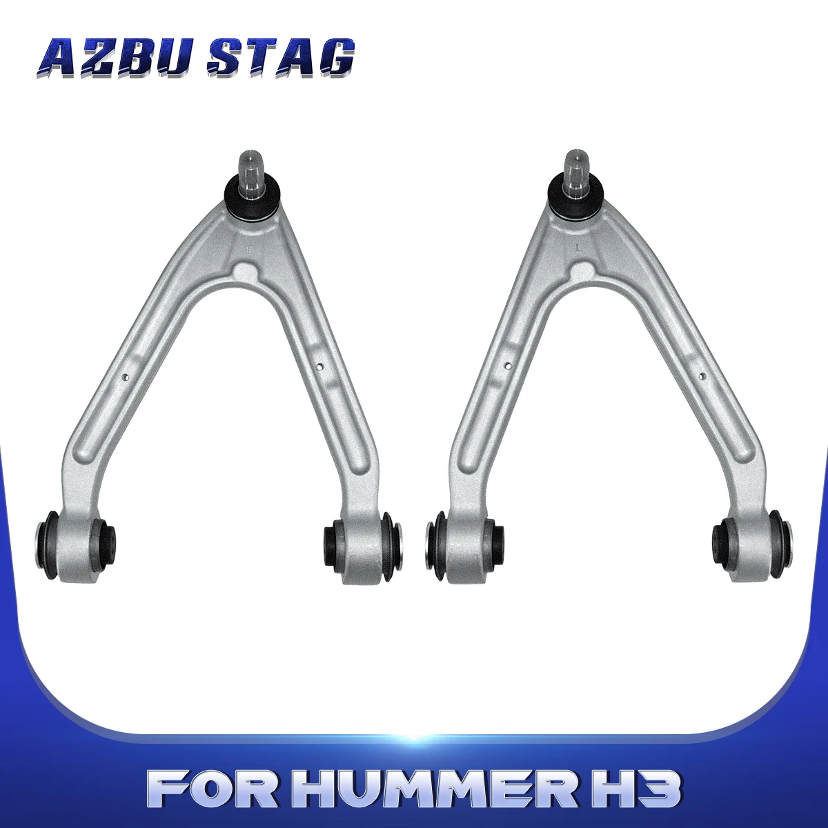 AzbuStag 2Pcs Front Upper Lh Rh Control Arm Ball Joint Suspension Kit for HUMMER H3 H3T 2006 2007 2008 2009 2010 15082974