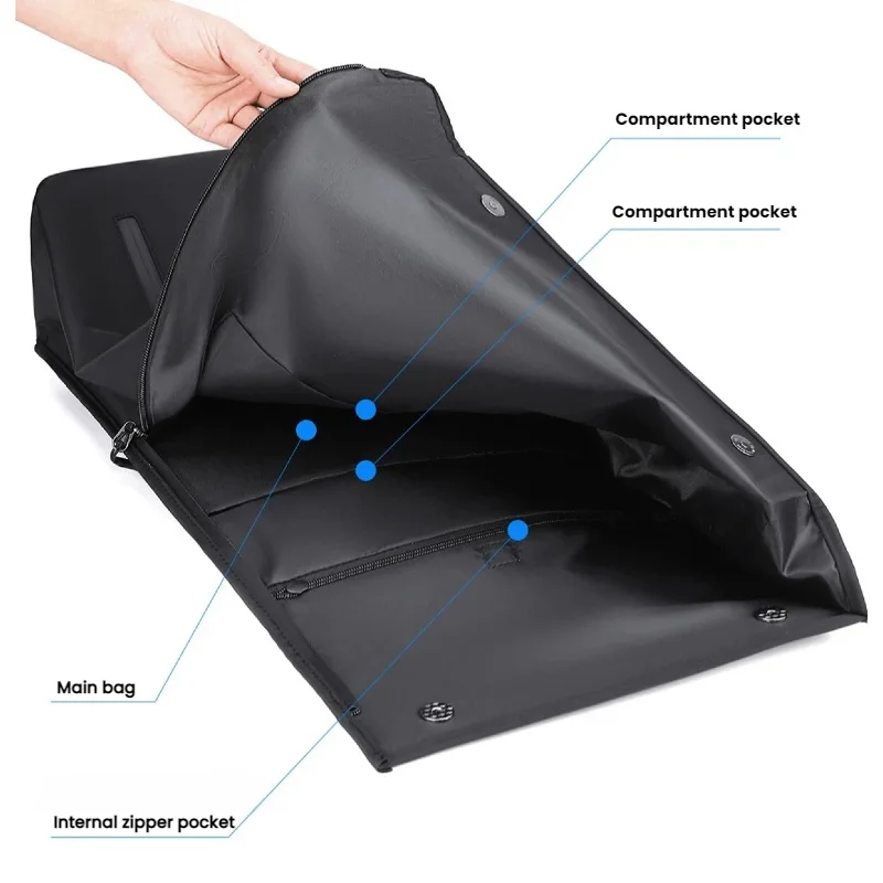 Ransel Pria Bisnis yang Modis, Kapasitas Besar, Penyimpanan Multi Kompartemen, Ransel Perjalanan yang Modis, Tas Komputer Bisnis