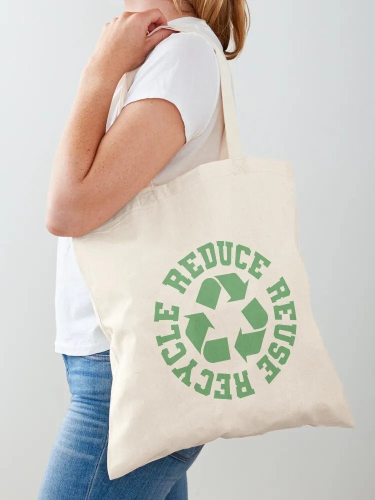 

reduce reuse recycle Tote Bag canvas tote men university men's