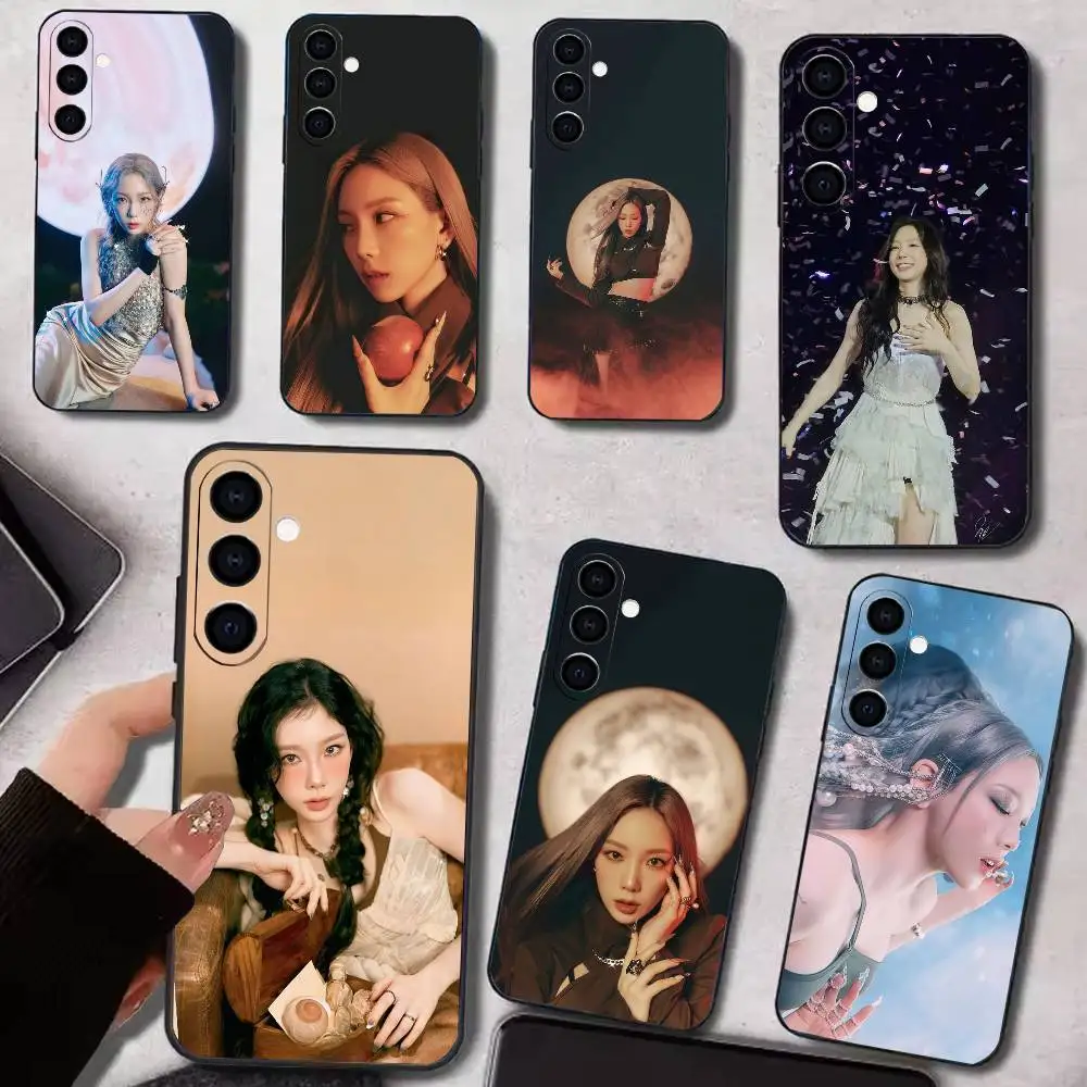 Чехол для телефона Queen T-TaeyeonS для Samsung Galaxy A73, A72, A71, A70, A53, A52, A51 и других моделей, мягкий черный чехол