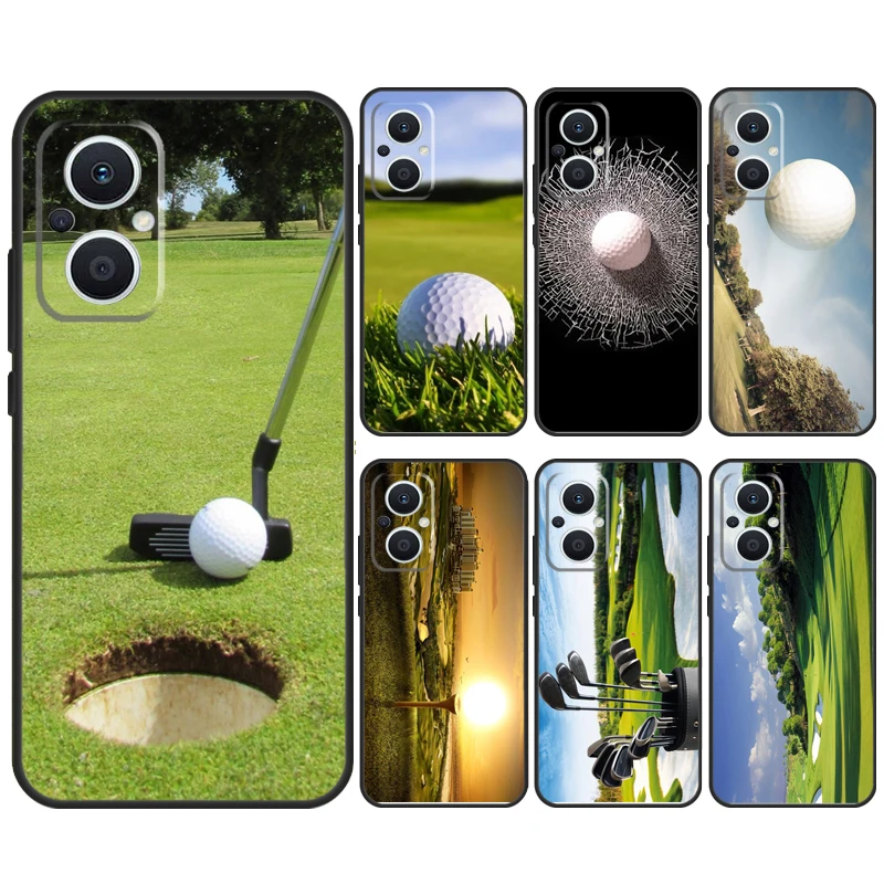 Sport Golf Ball Course Field Case For OPPO Reno 10 Pro 4 5 6 7 8 Lite 4Z 5Z 8T OPPO Find X6 Pro X5 Lite X3 X2 Neo Cover