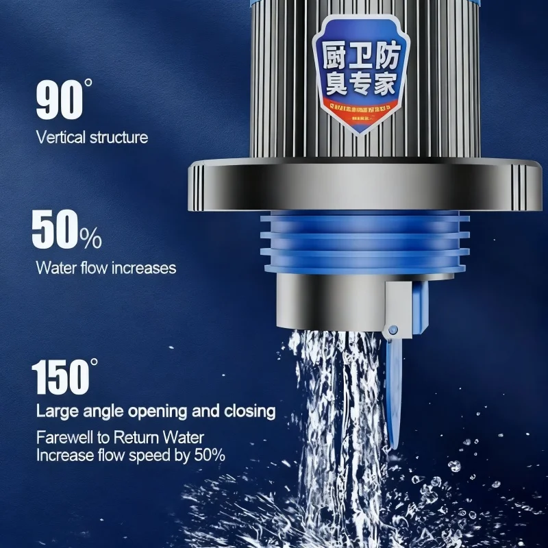 1pc Durevole Anti Odore Lavabo Scarico A Pavimento Nucleo Prevenzione Dei Insetti Tubo di Collegamento Drenaggio Coperchio di Tenuta Tubo Dell'acqua Connettore