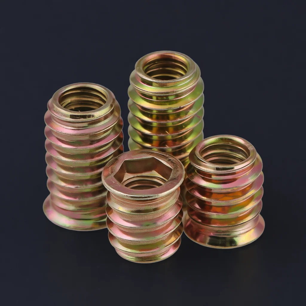 Carbon Steel Furniture Wood Th - Furniture Hardware Threaded Inserts review and price