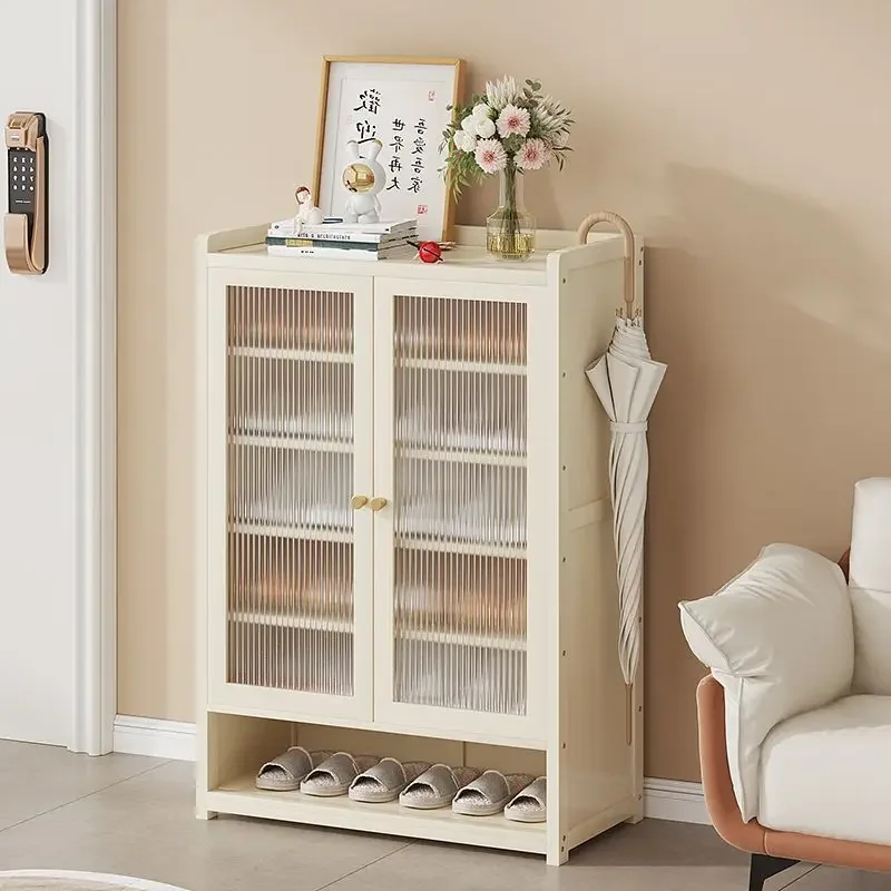 Shoe rack household door Multi-layer entry door Shoe cabinet storage saves space