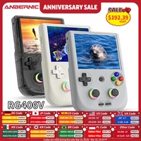 ANBERNIC-consola de juegos portátil RG 406V, pantalla multitáctil IPS de 4 "", Android 13, RG406V, videojuegos Retro, compatible con actualización de 1080p DP FOTA
