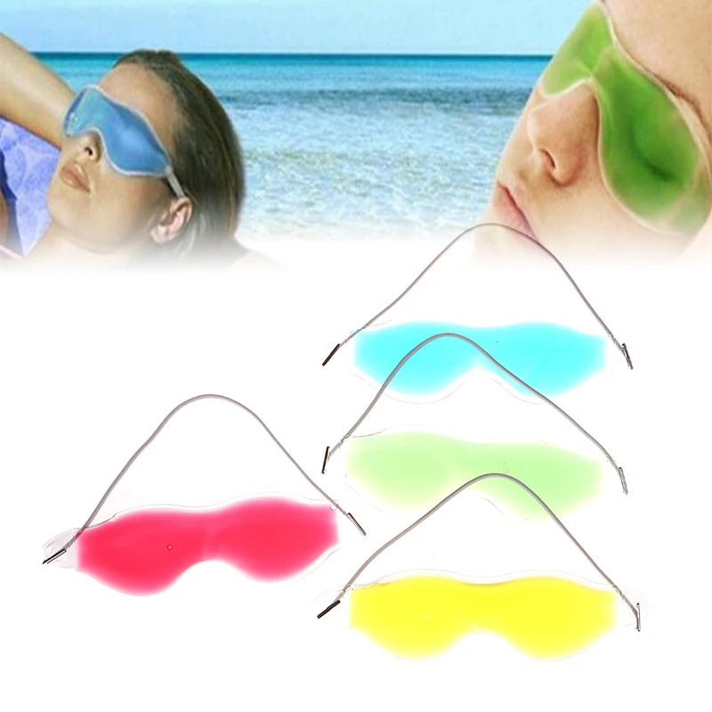 1Pcs Gel Eye Mask Cold Pack Warm Hot Heat Ice Cool Soothing Tired Eyes Headache Pad Perfect for eye fatigue headache sober fever