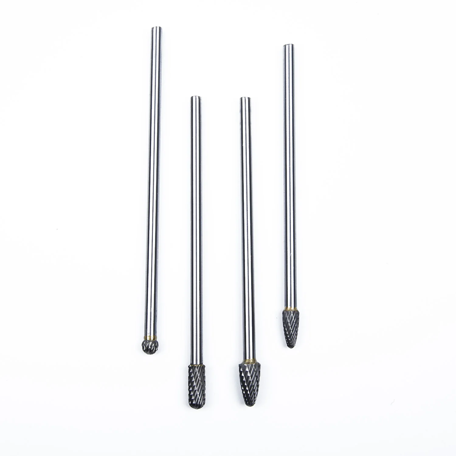 4Pcs Carbide Rotary Burr Kit 1/4 Inch Shank 150MM 160MM Long Reach for Metalworking Stone Carving and Finishing