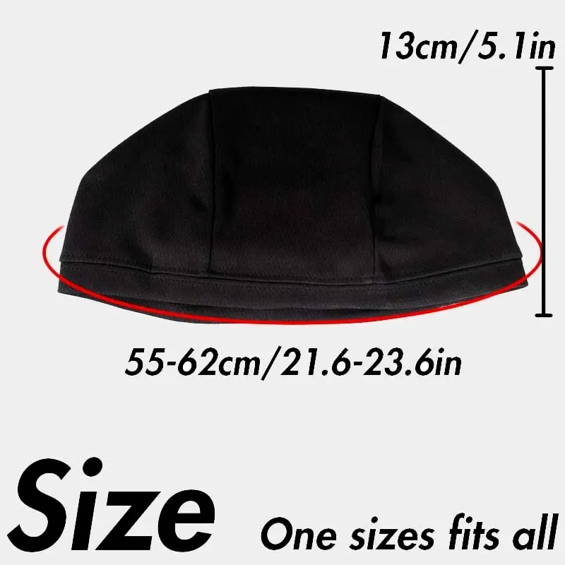 Musion Under Helmet Beanie Cap  Vented Sweat Absorbent Moisture Wicking for Men Cycling Motorcycle Riders