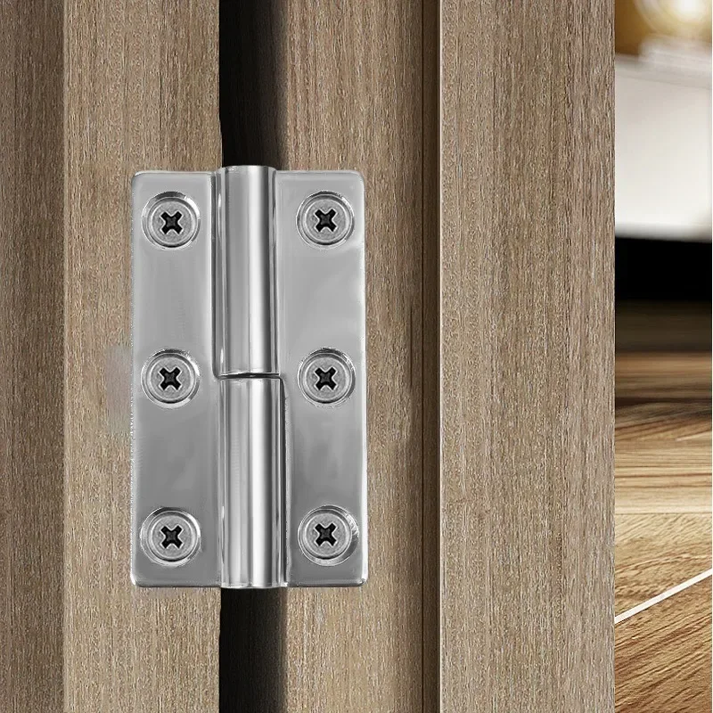 1/4Sets Stainless Steel Flat Hinges Door Window Cabinet Connector Detachable Sliding Hinge Hardware Furniture Fixing Accessories