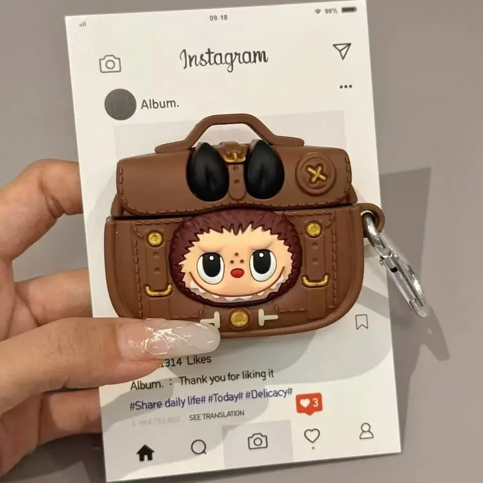 الكرتون الكلب حقيبة صغيرة الحال بالنسبة AirPods 4 Airpod 1 2 3 Pro Pro2 سماعات أذن بلوتوث شحن صندوق واقية حقيبة سماعة الاذن غطاء