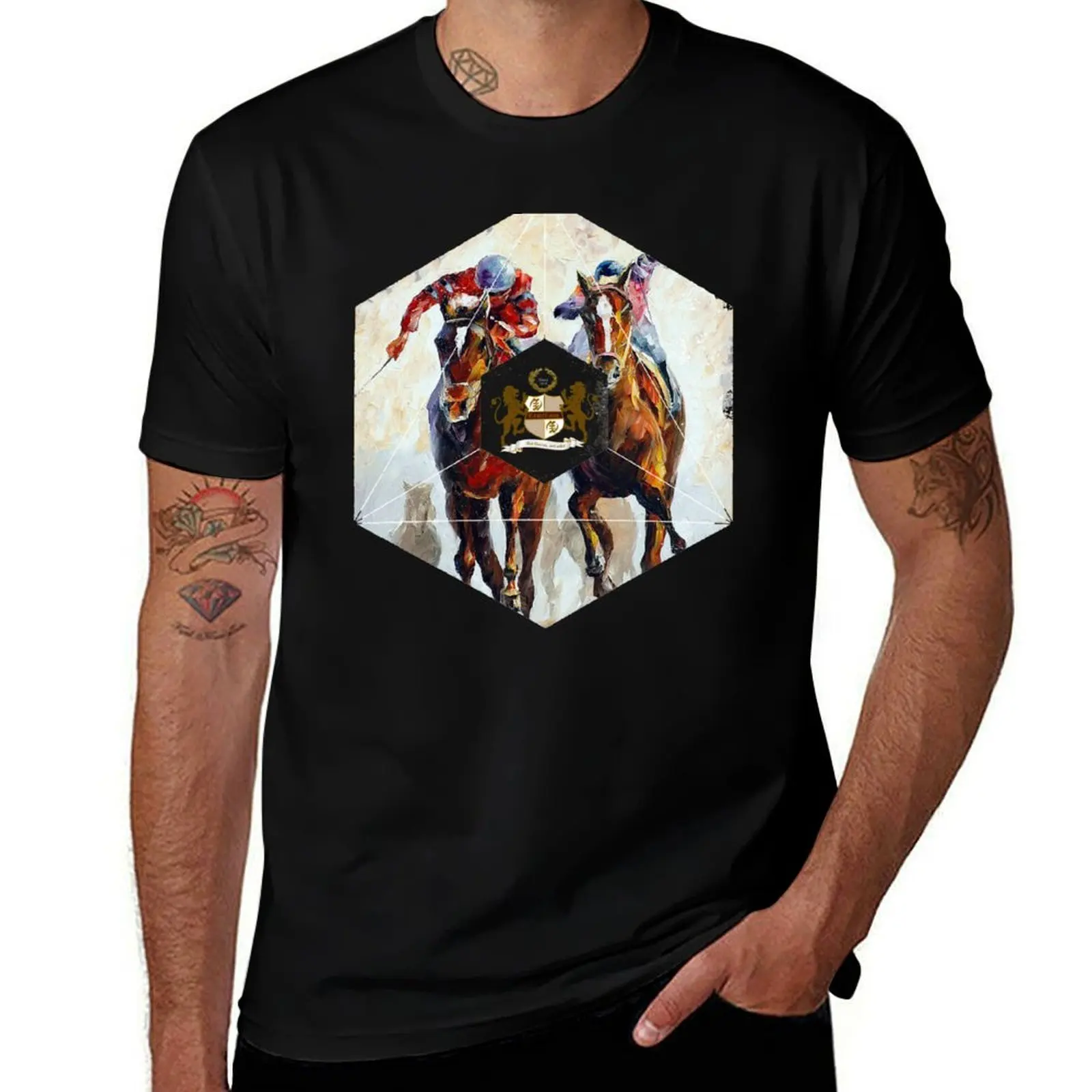 Textured Geometry Episode 15 T-Shirt Plus Size Quick Dry Sports Tee T-Shirt